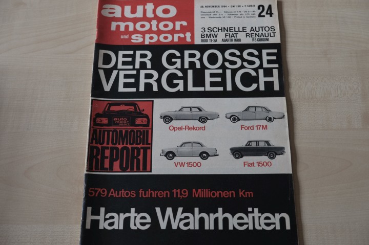 Deckblatt Auto Motor und Sport (24/1964)